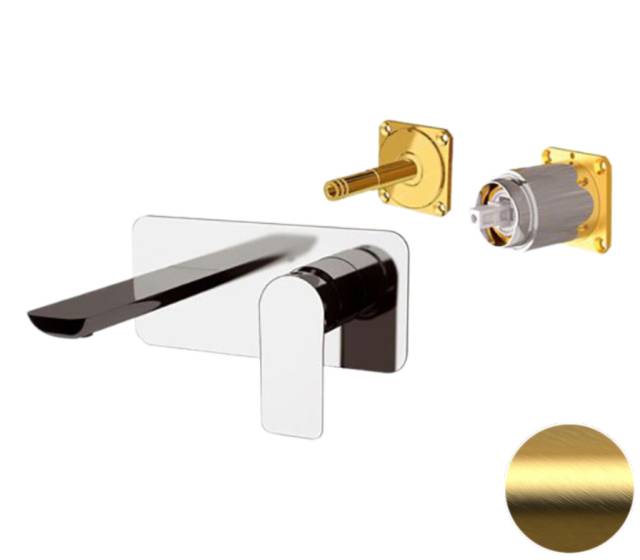 Смеситель для раковины Remer Infinity I15KBBG, золото брашированное