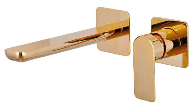 Смеситель для раковины Remer Infinity I15PLDO, золото глянцевое