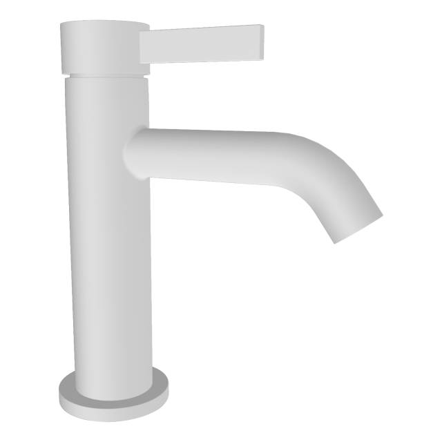 Смеситель для раковины Remer Metrica MC12BO, белый матовый