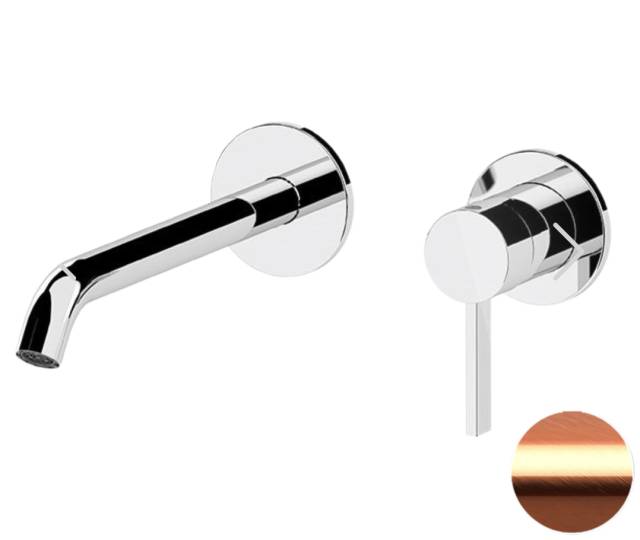 Смеситель для раковины Remer Metrica MC15PRP, медь брашированная