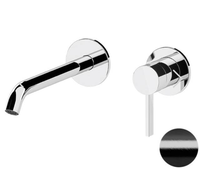 Смеситель для раковины Remer Metrica MC15PLCFP, черный брашированный хром