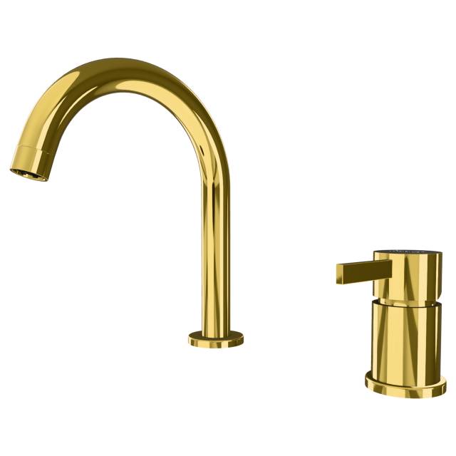 Смеситель для раковины Remer Metrica MC57DO, золото глянцевое