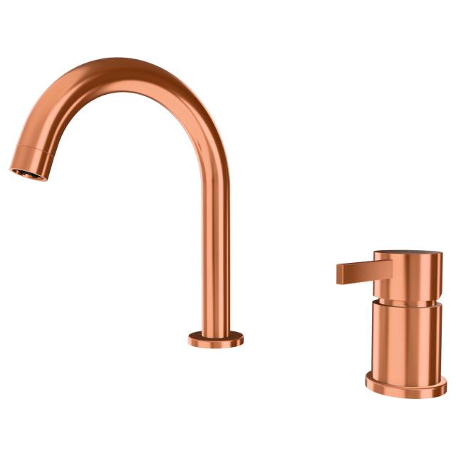 Смеситель для раковины Remer Metrica MC57RP, медь брашированная