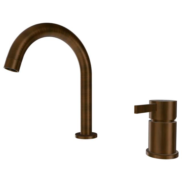 Смеситель для раковины Remer Metrica MC57BR, бронза масляная