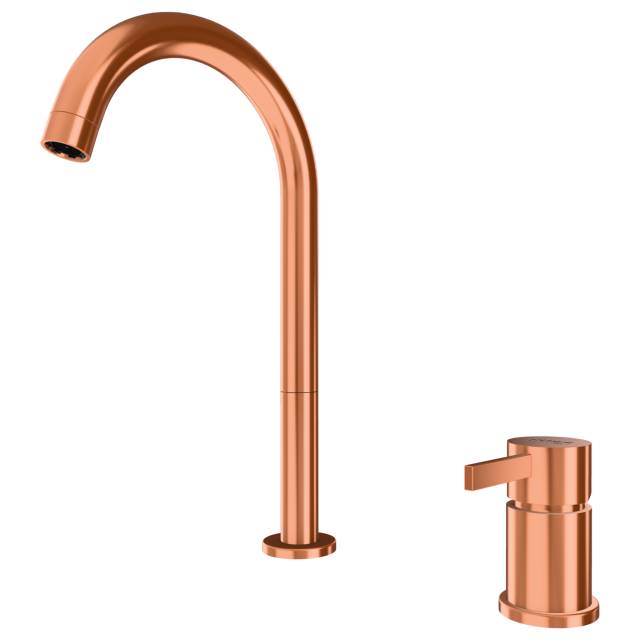 Смеситель для раковины Remer Metrica MC57LRP, медь брашированная