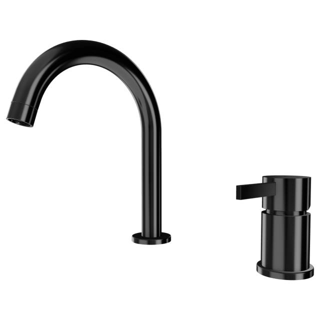 Смеситель для раковины Remer Metrica MC57CFP, черный брашированный хром