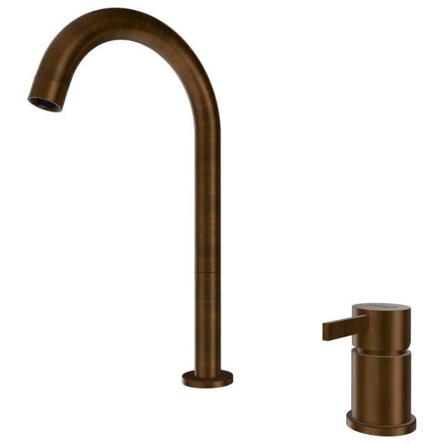 Смеситель для раковины Remer Metrica MC57LBR, бронза масляная