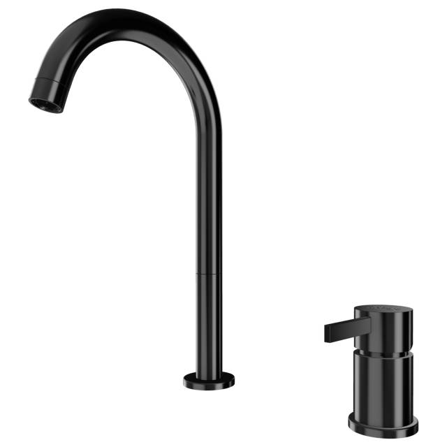 Смеситель для раковины Remer Metrica MC57LCFP, черный брашированный хром