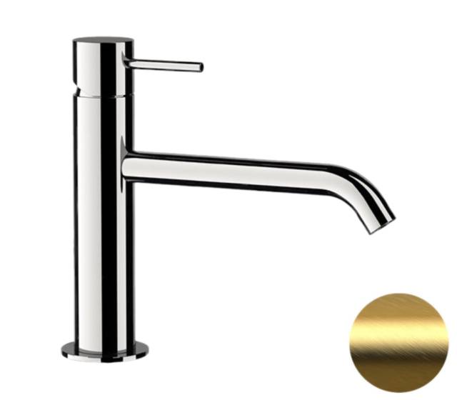 Смеситель для раковины Remer X Style X12ABG, золото брашированное