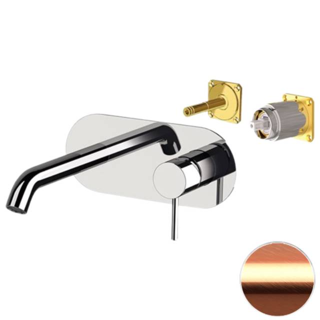 Смеситель для раковины Remer X Style X15KBRP, медь брашированная