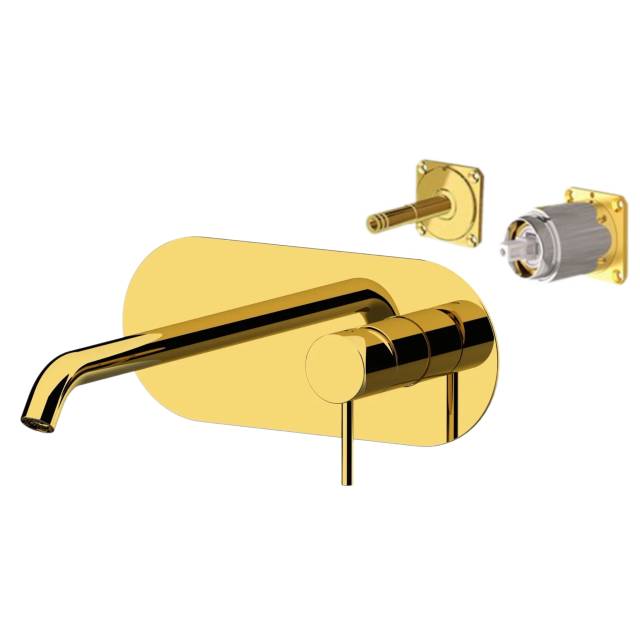 Смеситель для раковины Remer X Style X15KBDO, золото глянцевое