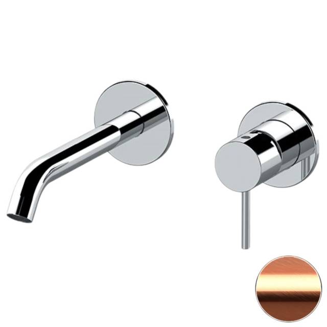 Смеситель для раковины Remer X Style X15PLWBRP, медь брашированная