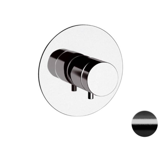 Смеситель термостатический для душа Remer Elegance NT30CFP, черный брашированный хром