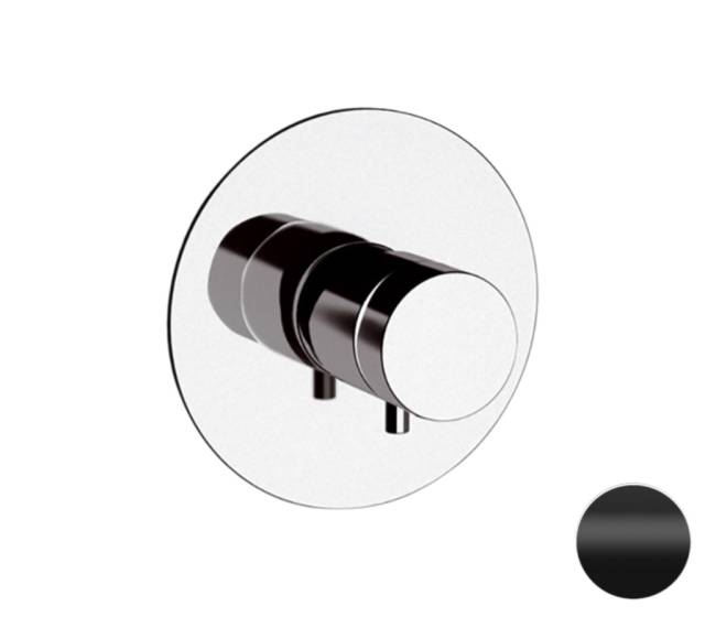 Смеситель термостатический для душа Remer Elegance NT30NO, черный матовый