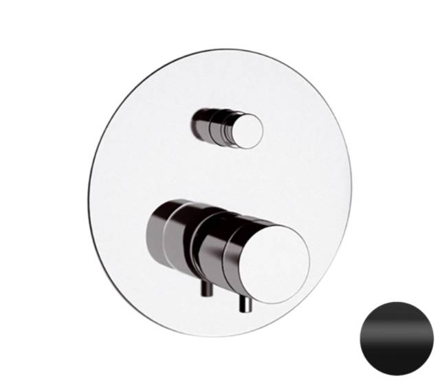 Смеситель термостатический для душа Remer Elegance NT09NO, черный матовый