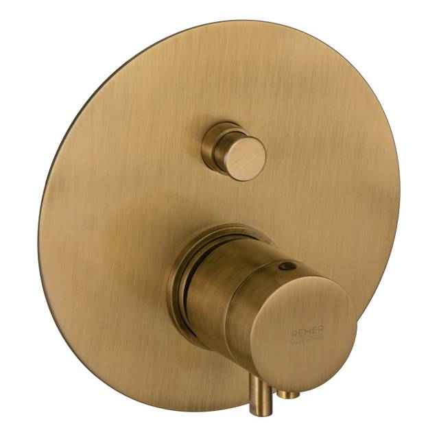 Смеситель термостатический для душа Remer Elegance NT09VO, состаренная латунь