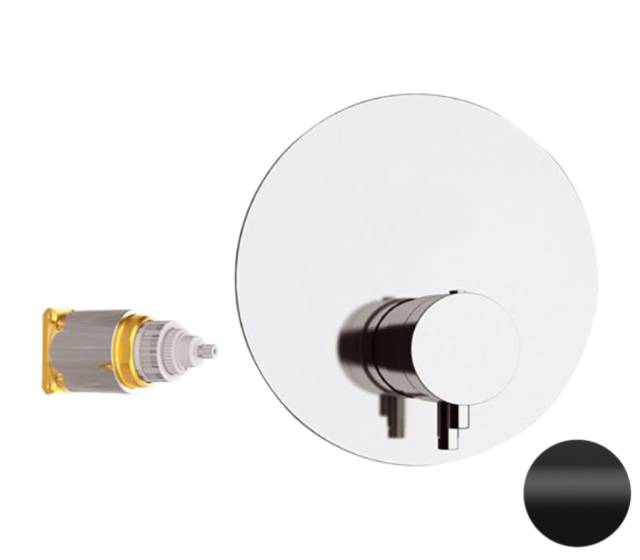 Смеситель термостатический для душа Remer Elegance NT30KBNO, черный матовый