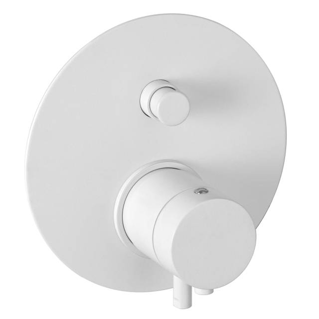 Смеситель термостатический для душа Remer Elegance NT09KBBO, белый матовый