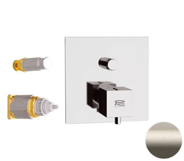 Смеситель термостатический для душа Remer Q-Elegance QT09KBXV, сталь