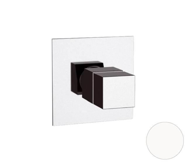 Смеситель термостатический для душа Remer Q-Elegance QT30BO, белый матовый