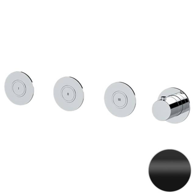 Смеситель термостатический для душа Remer X Style X99D3PKBNO, черный матовый