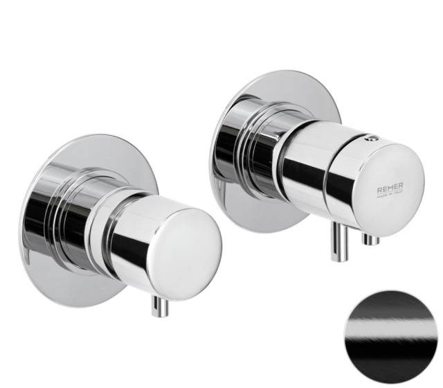 Смеситель термостатический для душа Remer X Style XT96D3CFP, черный брашированный хром