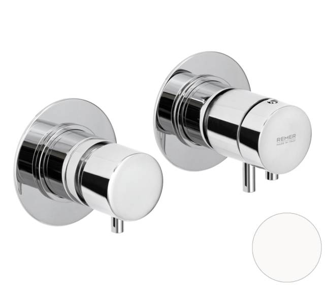 Смеситель термостатический для душа Remer X Style XT96D3BO, белый матовый