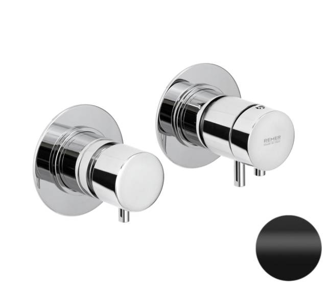 Смеситель термостатический для душа Remer X Style XT96NO, черный матовый