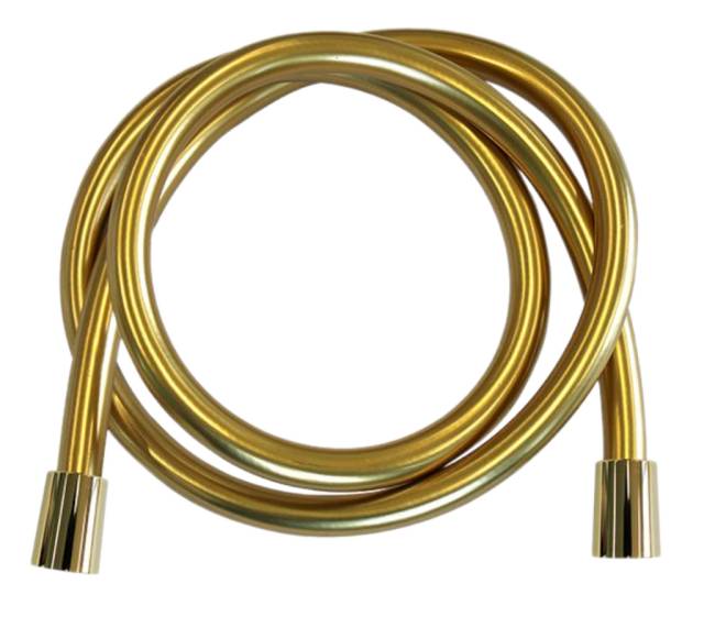 Шланг для душа ПВХ 120 см Remer 332CN2G120DO, золото глянцевое