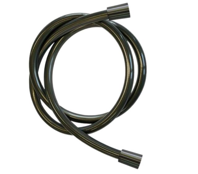 Шланг для душа ПВХ 150 см Remer 332CN2G150CFP, черный брашированный хром