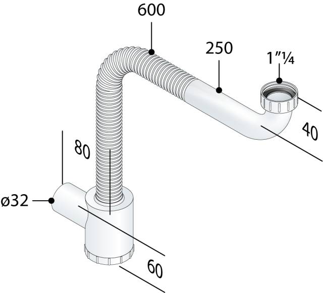 Cифон мебельный 1