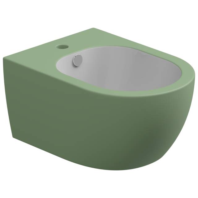 Биде подвесное биколор GSG Ceramic Design Like LKBISOBI000/031, White/Salvia Matt