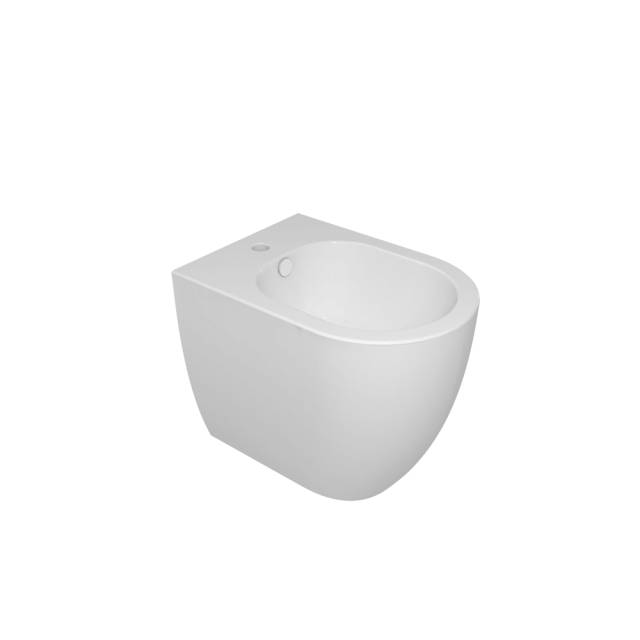 Биде приставное GSG Ceramic Design Like LKBI01000, белый глянцевый