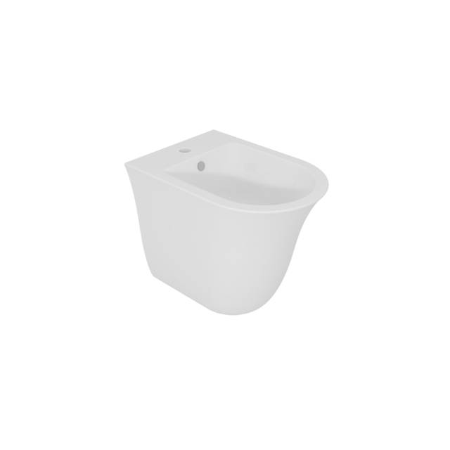 Биде приставное GSG Ceramic Design Flut FLBI01000, белый глянцевый