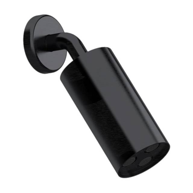 Верхний душ настенный Daniel Steel SS1A578LP, черный брашированный PVD