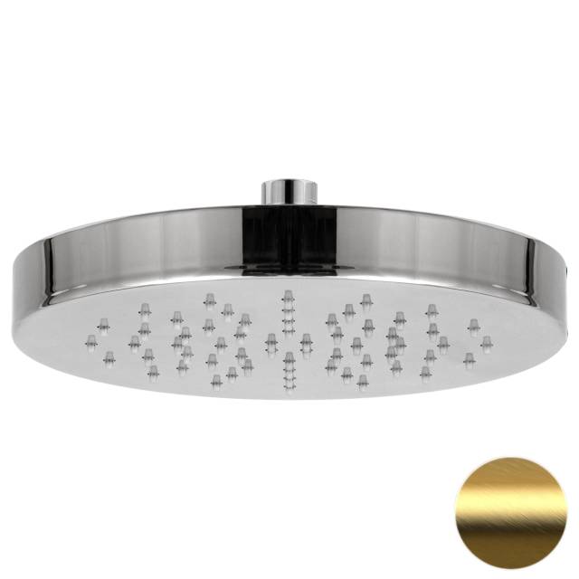 Верхний душ с шарнирным соединением 22 см Daniel A578H3CM22DP, золото брашированное