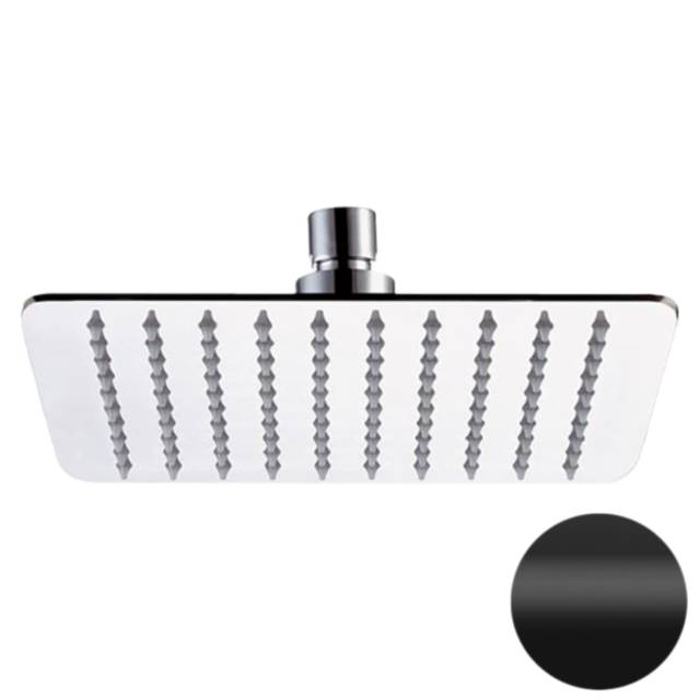 Верхний душ с шарнирным соединением 25 см Daniel A577CM2515, чёрный матовый