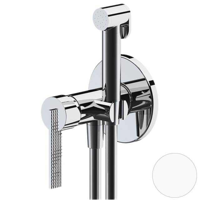 Гигиенический душ со смесителем Daniel Club ANC645BP4DC14, белый матовый