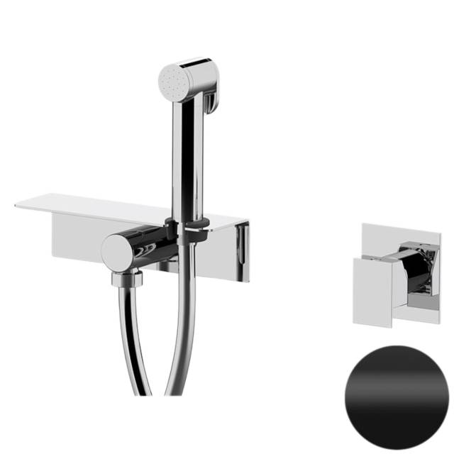 Гигиенический душ со смесителем Daniel Skyline SK646Z4DCT15, чёрный матовый