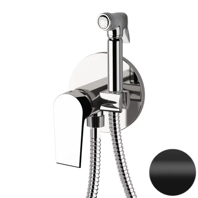 Гигиенический душ со смесителем Mariani Artic В14185AT, черный матовый