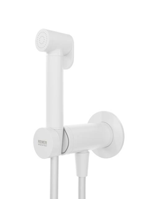 Гигиенический душ со смесителем Remer X Style X61PWBO, белый матовый