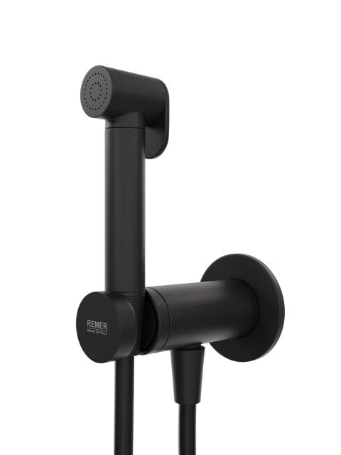 Гигиенический душ со смесителем Remer X Style X61PWNO, черный матовый