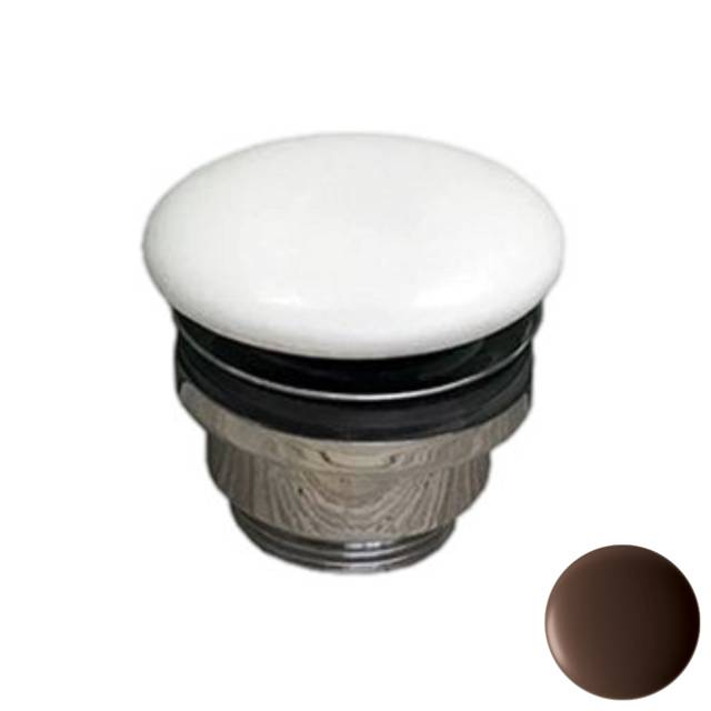 Донный клапан универсальный 1”1/4 с керамической крышкой GSG Ceramic Design PILTONUNIAR035, Cacao Matt