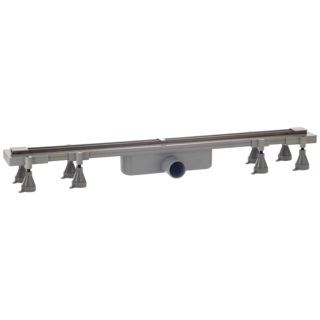 Дренажный канал 80 см, подрезаемый, гидрозатвор, ABS, горизонтальный выход OMP Tea Sumisura 983.201.8.N, оружейная сталь