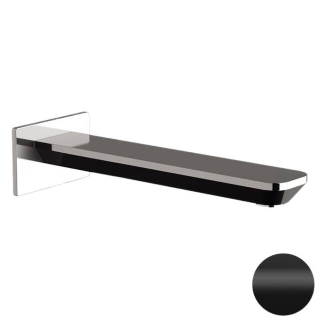 Излив настенный 23 см Daniel Tiara TA4704L15, чёрный матовый