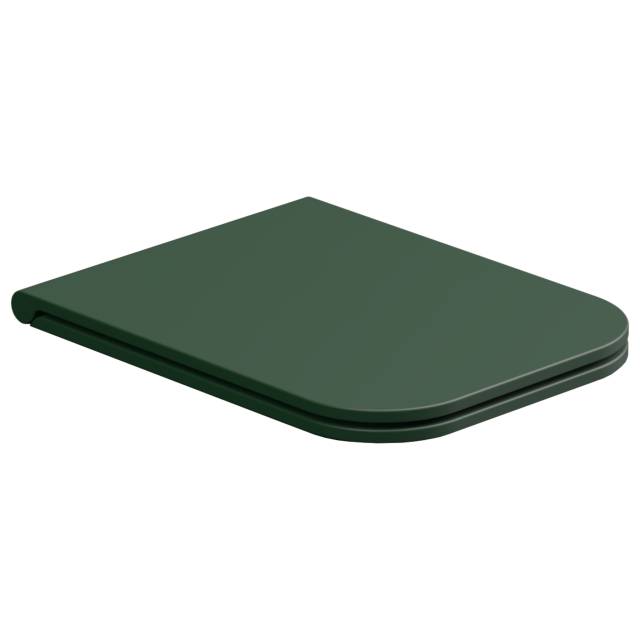 Крышка с сиденьем для подвесного унитаза с микролифтом GSG Ceramic Design Brio BRCOPRSLTICR036, Smeraldo Matt