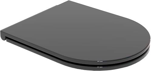 Крышка с сиденьем для подвесного унитаза с микролифтом GSG Ceramic Design Like LKCOPRSLTICR002, черный глянцевый