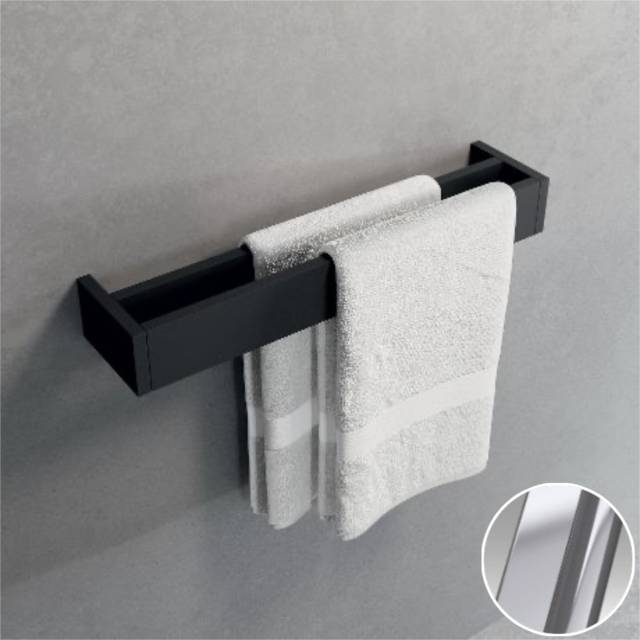 Полотенцедержатель двойной 45 см Novellini Frame R90AKFPS0245-B, цвет Silver