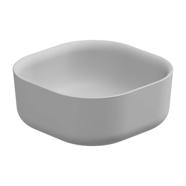 Раковина накладная 42 см GSG Ceramic Design Hit! HILAVQU42001, белый матовый