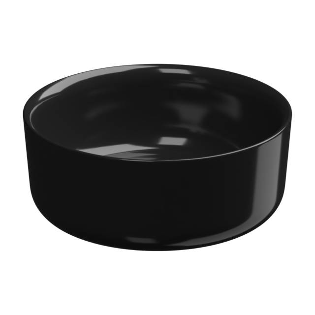 Раковина накладная 42 см GSG Ceramic Design Hit! HILAVRO42002, черный глянцевый